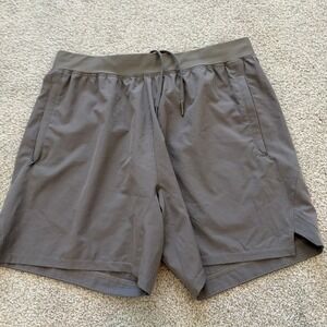 LSKD Athletic Shorts Mens L Gray Unlined Active Sportswear Lightweight
